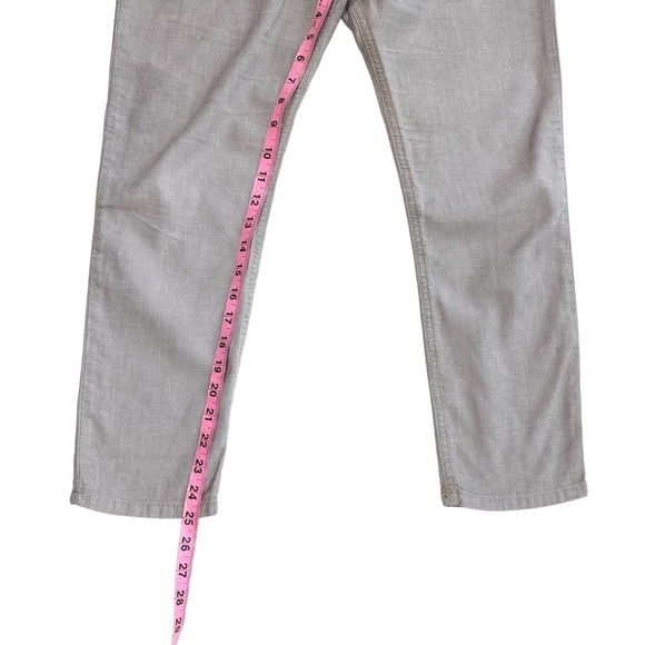Isabel Marant Etoile US 4/FR 36/small stretch linen-blend gray cropped pants - Picture 12 of 13